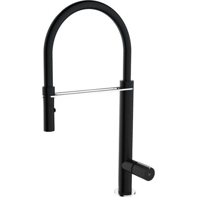 Essebagno Exil Grifo de Cocina Negro - Grifo, Negro, Acero Inoxidable Essebagno Exil Grifo de Cocina Negro - Grifo, Negro, Acero Inoxidable