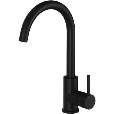Rubinetto cucina nero Essebagno - Cartuccia in ceramica, Doccia girevole, Easyfix Rubinetto cucina nero Essebagno - Cartuccia in ceramica, Doccia girevole, Easyfix