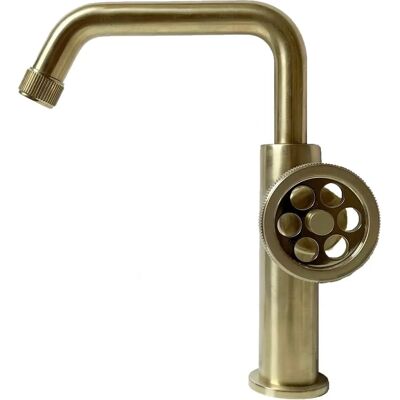 Miscelatore oro spazzolato Indus di Essebagno - Accessorio bagno stile industriale Miscelatore oro spazzolato Indus di Essebagno - Accessorio bagno stile industriale
