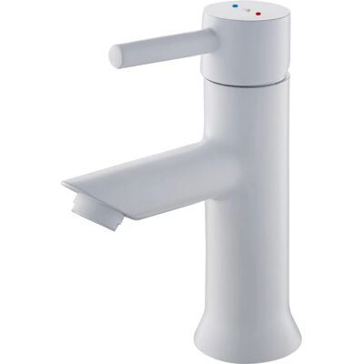 Rubinetto lavabo bianco ESSEBAGNO - Rotondo, caldo/freddo - Miscelatore bagno Rubinetto lavabo bianco ESSEBAGNO - Rotondo, caldo/freddo - Miscelatore bagno