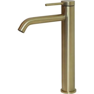 Miscelatore Lollipop oro spazzolato di Essebagno - Rubinetto moderno lavabo Miscelatore Lollipop oro spazzolato di Essebagno - Rubinetto moderno lavabo