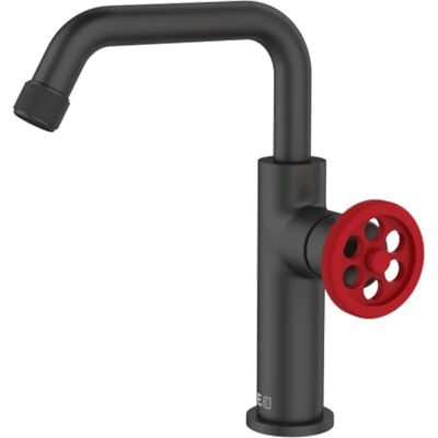 Robinet lavabo Indus - Laiton noir mat 25mm céramique - Publicité Robinet lavabo Indus - Laiton noir mat 25mm céramique - Publicité