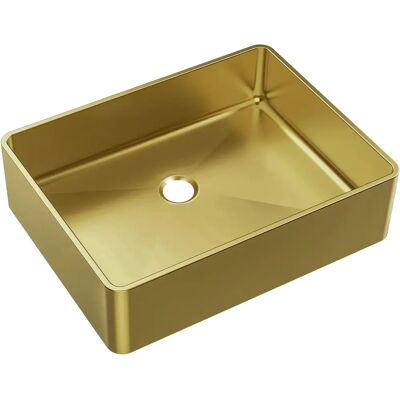 Lavabo de acero inoxidable Luisa de Essebagno - Rectangular, 48x37 cm Lavabo de acero inoxidable Luisa de Essebagno - Rectangular, 48x37 cm