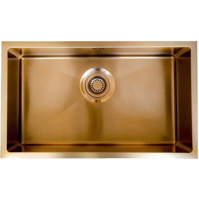 Fregadero de cobre 76x45 de acero inoxidable - Diseño moderno Fregadero de cobre 76x45 de acero inoxidable - Diseño moderno