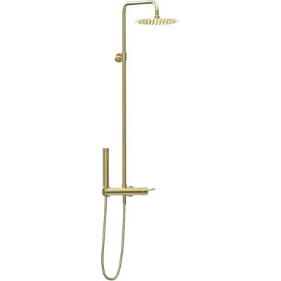 Colonna doccia Kiwo oro di Essebagno - Miscelatore meccanico, estensibile 780-1140mm Colonna doccia Kiwo oro di Essebagno - Miscelatore meccanico, estensibile 780-1140mm