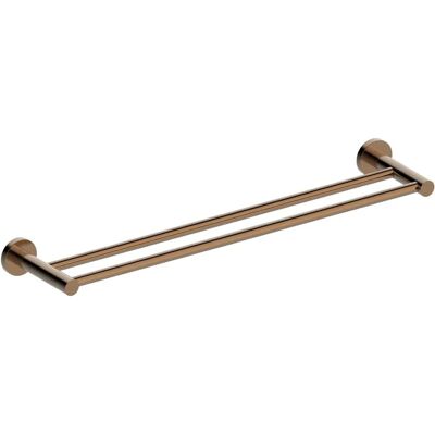 Toallero de cobre de 2 barras en acero inoxidable de Essebagno Luisa - Accesorios para baño Toallero de cobre de 2 barras en acero inoxidable de Essebagno Luisa - Accesorios para baño