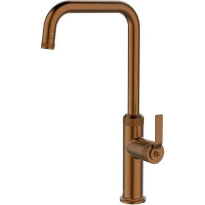 Mezclador de fregadero de cobre cepillado - Essebagno, Cartucho cerámico de 35mm, Instalación fácil Mezclador de fregadero de cobre cepillado - Essebagno, Cartucho cerámico de 35mm, Instalación fácil