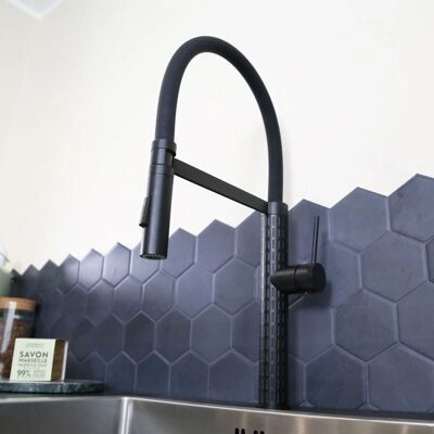 Essebagno - Mezclador de cocina Architek - Moderno, Negro Essebagno - Mezclador de cocina Architek - Moderno, Negro