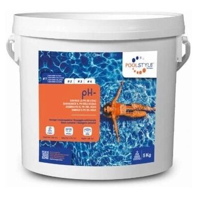 Poolstyle pH Moins 5kg - Réducteur de pH pour piscine - Publicité Poolstyle pH Moins 5kg - Réducteur de pH pour piscine - Publicité