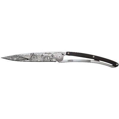 Deejo - 1CB000098 - Klappmesser - Edelstahl und Ebenholz - 37g - Feuerwehrmann Deejo - 1CB000098 - Klappmesser - Edelstahl und Ebenholz - 37g - Feuerwehrmann