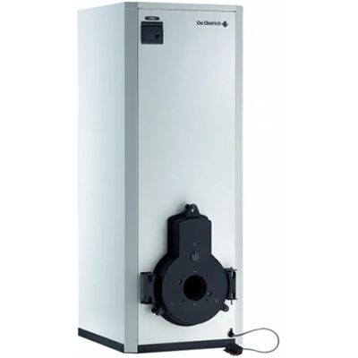 De Dietrich Dieselheizung - 27kW, 100L Tank, Stahl, Schornstein - Niedrigtemperatur De Dietrich Dieselheizung - 27kW, 100L Tank, Stahl, Schornstein - Niedrigtemperatur