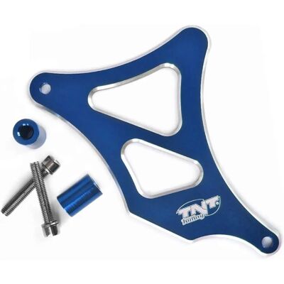 Couvercle de pignon en aluminium AM6 bleu - Pièce de moto - Publicité Couvercle de pignon en aluminium AM6 bleu - Pièce de moto - Publicité