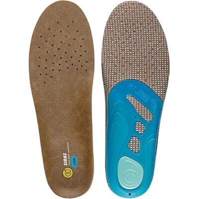 Sidas 3feet Outdoor Low Einlegesohlen - Unisex - Brown - Blue - EU 35-36 Sidas 3feet Outdoor Low Einlegesohlen - Unisex - Brown - Blue - EU 35-36