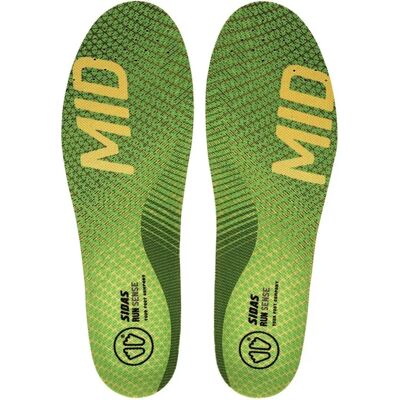 Sidas Grüne 3 Feet Mid Arch Run Sense Einlage - Groß Sidas Grüne 3 Feet Mid Arch Run Sense Einlage - Groß