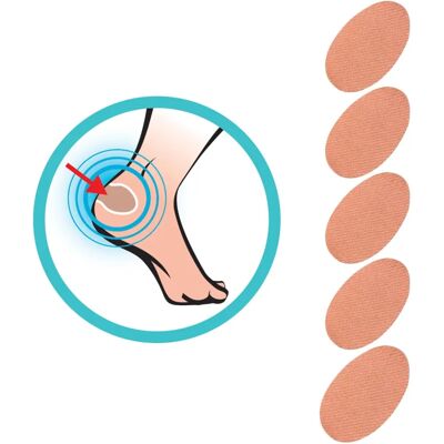 Sidas Protecteur de Pieds - Prévention des Ampoules - Durable - 5 pcs Sidas Protecteur de Pieds - Prévention des Ampoules - Durable - 5 pcs