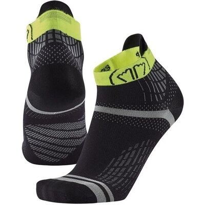 Sidas Herren Run Feel - Schwarze / Gelbe Laufsocken - Running Sidas Herren Run Feel - Schwarze / Gelbe Laufsocken - Running