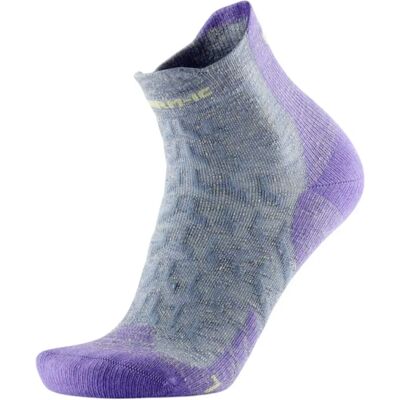 Therm-Ic Grey / Purple Trekking Socks - Model Ultra Cool Linen Ankle Therm-Ic Grey / Purple Trekking Socks - Model Ultra Cool Linen Ankle