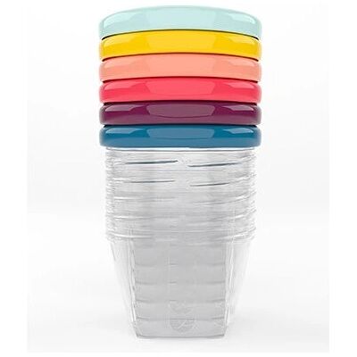 BABYMOOV Babybols Set mit 6 Vorratsgläsern, 180 ml, BPA-frei, luftdicht BABYMOOV Babybols Set mit 6 Vorratsgläsern, 180 ml, BPA-frei, luftdicht