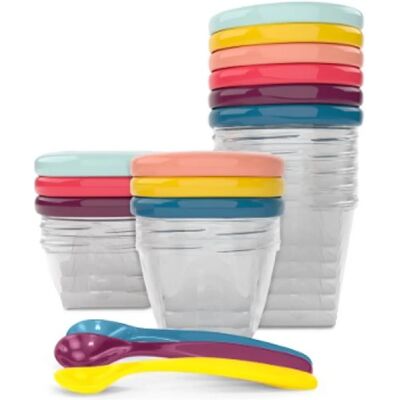 BabyMoov A004310 Baby-Futterbehälter - Luftdicht, Graduated, Wiederverwendbar BabyMoov A004310 Baby-Futterbehälter - Luftdicht, Graduated, Wiederverwendbar