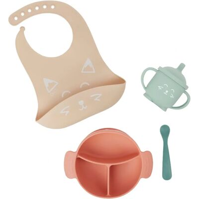 Babymoov Modello Fox - Set pappa, Silicone, 15-24 mesi Babymoov Modello Fox - Set pappa, Silicone, 15-24 mesi