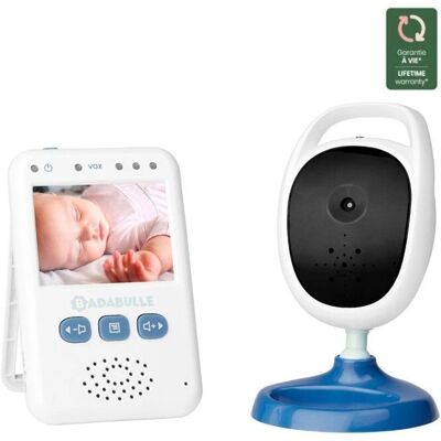 Babyphone vidéo Badabulle 250m - Vision nocturne infrarouge - Écran 2,4" - Batterie rechargeable - Moniteur bébé Babyphone vidéo Badabulle 250m - Vision nocturne infrarouge - Écran 2,4" - Batterie rechargeable - Moniteur bébé