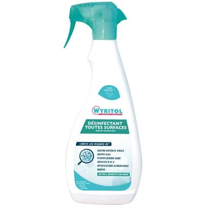 Wyritol PV56071103 Nettoyant tout usage - Désinfectant en spray 750ml - Publicité Wyritol PV56071103 Nettoyant tout usage - Désinfectant en spray 750ml - Publicité