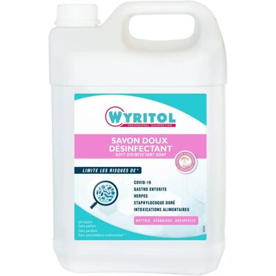 Gel désinfectant pour les mains Wyritol - 5L - Actif microbiologique - Publicité Gel désinfectant pour les mains Wyritol - 5L - Actif microbiologique - Publicité