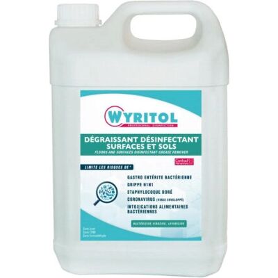 Wyritol PV56152902 Nettoyant multi-usages - Surfaces & Sols - 5L - Publicité Wyritol PV56152902 Nettoyant multi-usages - Surfaces & Sols - 5L - Publicité