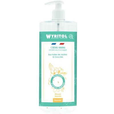 Wyritol Monoï Jasmin Désinfectant et Hydratant pour les Mains - Publicité Wyritol Monoï Jasmin Désinfectant et Hydratant pour les Mains - Publicité