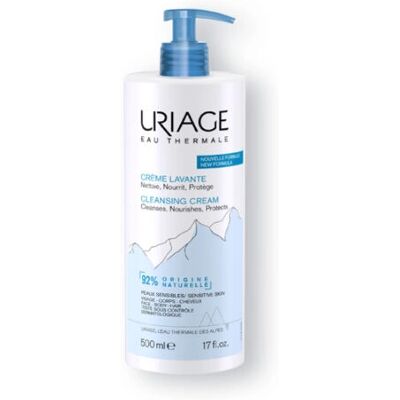 Uriage - Crème Nettoyante - Peau Sensible - 500ml - Publicité Uriage - Crème Nettoyante - Peau Sensible - 500ml - Publicité