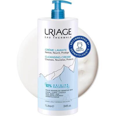 Crème Lavante Nourrissante Uriage - Visage & Corps - 1000ml - Publicité Crème Lavante Nourrissante Uriage - Visage & Corps - 1000ml - Publicité