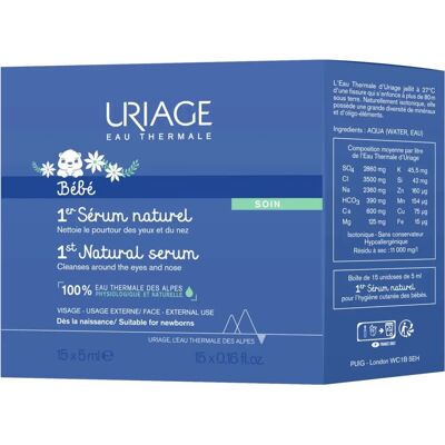 Uriage Bébé 1st Natural Serum - Beruhigt Augen & Nasen - Serum für Kinder Uriage Bébé 1st Natural Serum - Beruhigt Augen & Nasen - Serum für Kinder