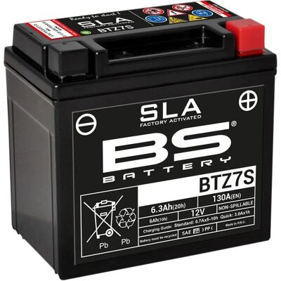 Batería de motocicleta BS Battery BTZ7S 12V 6Ah Batería de motocicleta BS Battery BTZ7S 12V 6Ah