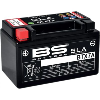 BS Battery BTX7A Waterdichte Onderhoudsvrije SLA-Batterij - 12V 6,3Ah BS Battery BTX7A Waterdichte Onderhoudsvrije SLA-Batterij - 12V 6,3Ah