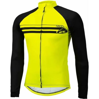 Kenny Tech Winter Gelbe Fluoreszierende Fahrradtrikot - Jersey Kenny Tech Winter Gelbe Fluoreszierende Fahrradtrikot - Jersey