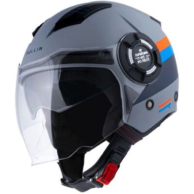 Casque ouvert Pull-in gris - Type jet - Publicité Casque ouvert Pull-in gris - Type jet - Publicité
