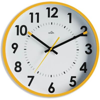 Orium Muurklok - Diameter 30cm - Geel Oker - Quartz Stil Orium Muurklok - Diameter 30cm - Geel Oker - Quartz Stil