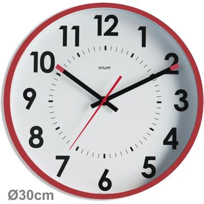 Reloj de pared de cuarzo Orium - Diámetro 30cm, Ciruela Reloj de pared de cuarzo Orium - Diámetro 30cm, Ciruela