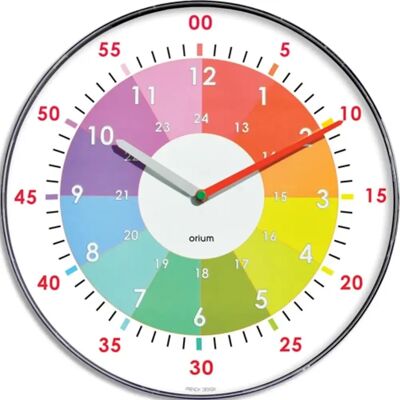 Horloge d'apprentissage Orium - 30cm - Outil Éducatif - Publicité Horloge d'apprentissage Orium - 30cm - Outil Éducatif - Publicité