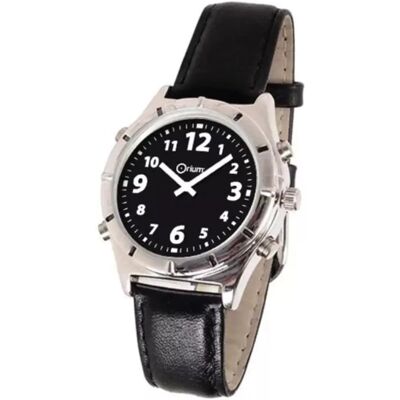 Montre parlante casual Orium - Homme noir et blanc - Publicité Montre parlante casual Orium - Homme noir et blanc - Publicité