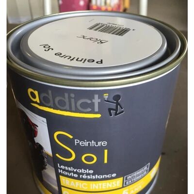 Addict'peinture - Weiße Bodenfarbe 0,5L - Hochfest Indoor/Outdoor Addict'peinture - Weiße Bodenfarbe 0,5L - Hochfest Indoor/Outdoor