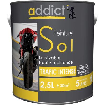 Pintura de suelo blanca Addict - Tráfico intenso - 2.5L - Pintura de suelo Pintura de suelo blanca Addict - Tráfico intenso - 2.5L - Pintura de suelo