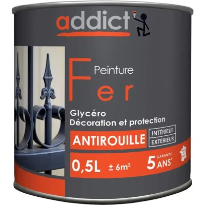 Peinture antirouille rouge brillant Ral 3009 Addict - 0,5L - Publicité Peinture antirouille rouge brillant Ral 3009 Addict - 0,5L - Publicité