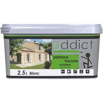 Addict Supports Sai - Peinture Façade Résine Acrylique Mat Velouté Ton Pierre - Peinture - Publicité Addict Supports Sai - Peinture Façade Résine Acrylique Mat Velouté Ton Pierre - Peinture - Publicité