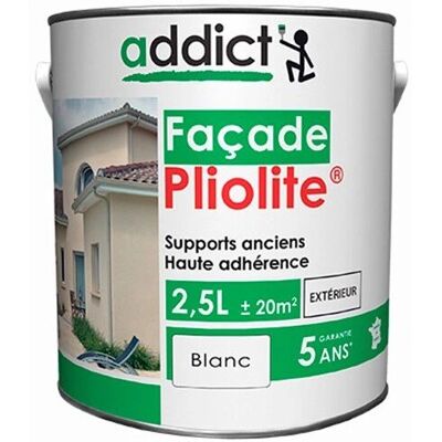 Peinture façade blanche à la résine Addict - Haute adhérence surfaces anciennes - Publicité Peinture façade blanche à la résine Addict - Haute adhérence surfaces anciennes - Publicité