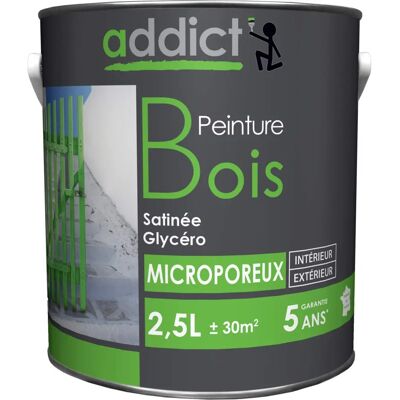 Addict - ADD112725 - Galet - 2,5 L - peinture bois - Publicité Addict - ADD112725 - Galet - 2,5 L - peinture bois - Publicité