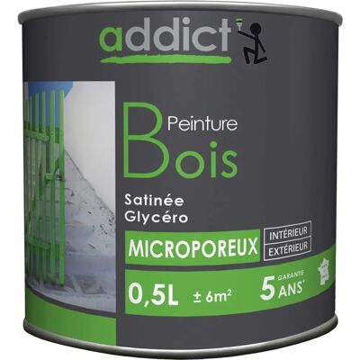 ADDICT' PEINTURE - Vernice speciale per legno - Gris minéral satiné - Varnish - Publicité ADDICT' PEINTURE - Vernice speciale per legno - Gris minéral satiné - Varnish - Publicité