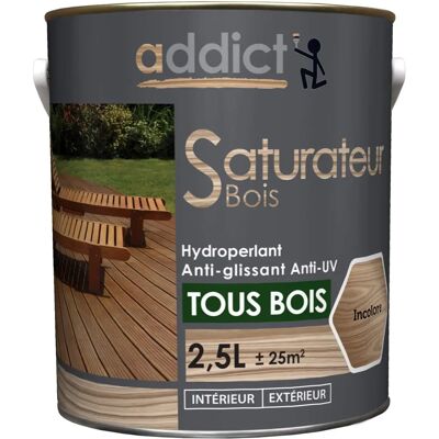 Addict Holz-Wasserdichtungs-UV-Schutzbeize - Transparent - 2,5L Addict Holz-Wasserdichtungs-UV-Schutzbeize - Transparent - 2,5L