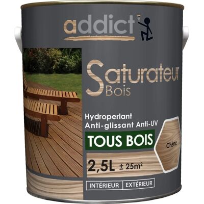 Addict Holzschutz Eiche-Tönung - Wasserabweisend UV-Schutz 2,5L Addict Holzschutz Eiche-Tönung - Wasserabweisend UV-Schutz 2,5L