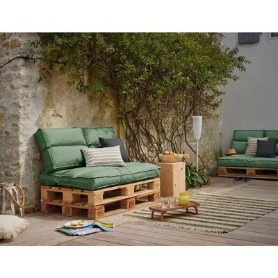 Camif Heva Coussin Extérieur Recyclé - Vert Fougère - Publicité Camif Heva Coussin Extérieur Recyclé - Vert Fougère - Publicité